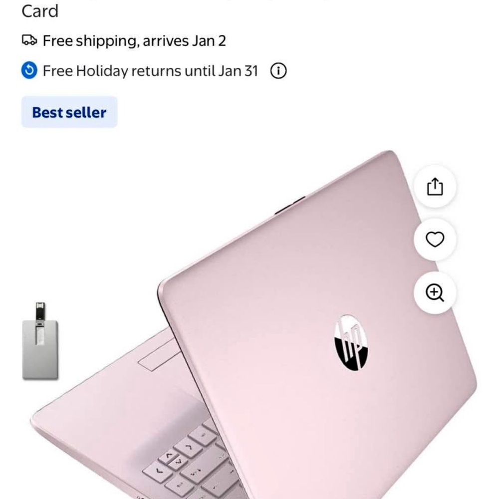 HP Light Pink Laptop